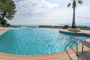 Studio with sea and pool view